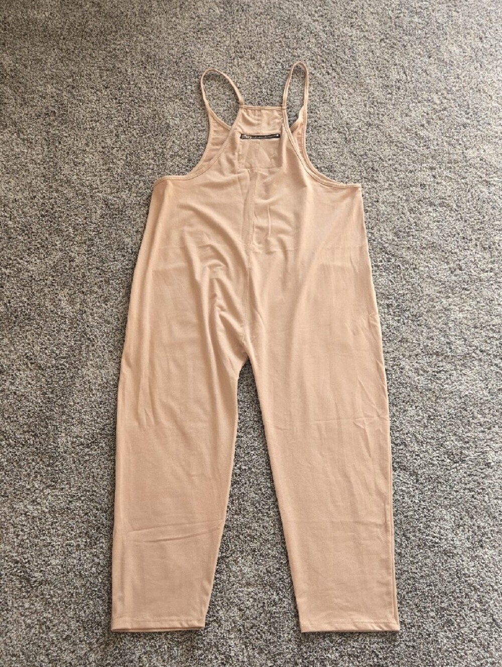 Women's Sleeveless Utility Jumpsuit in Nude - Picture 2 of 2